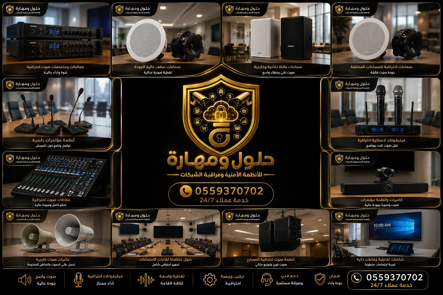 أنظمة صوت احترافية في الرياض