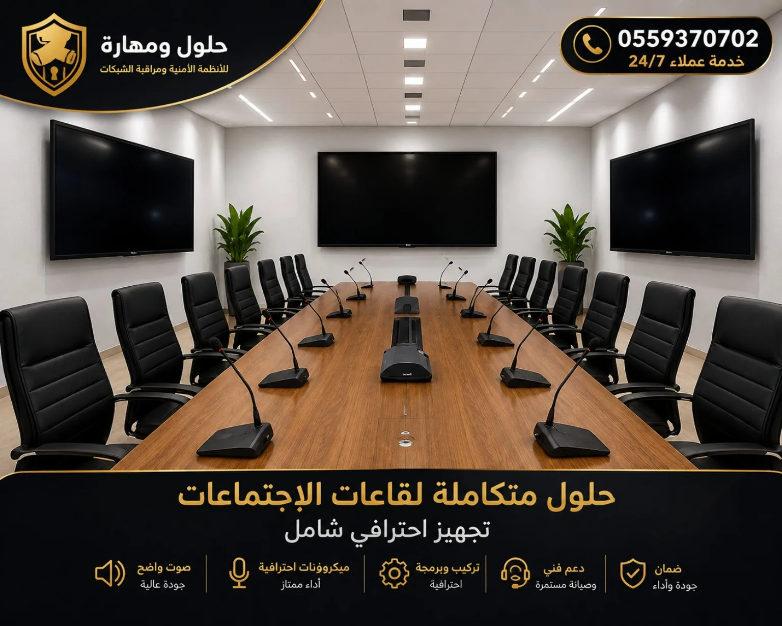 تجهيز قاعات الاجتماعات في الرياض