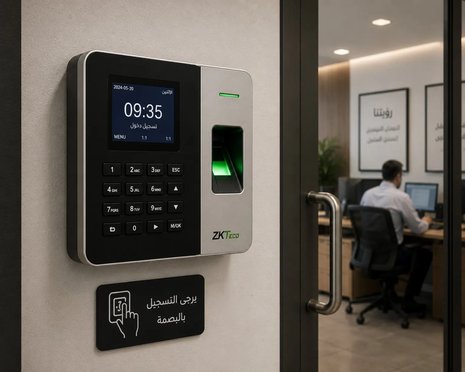 تركيب أجهزة بصمة ZKTeco في الرياض