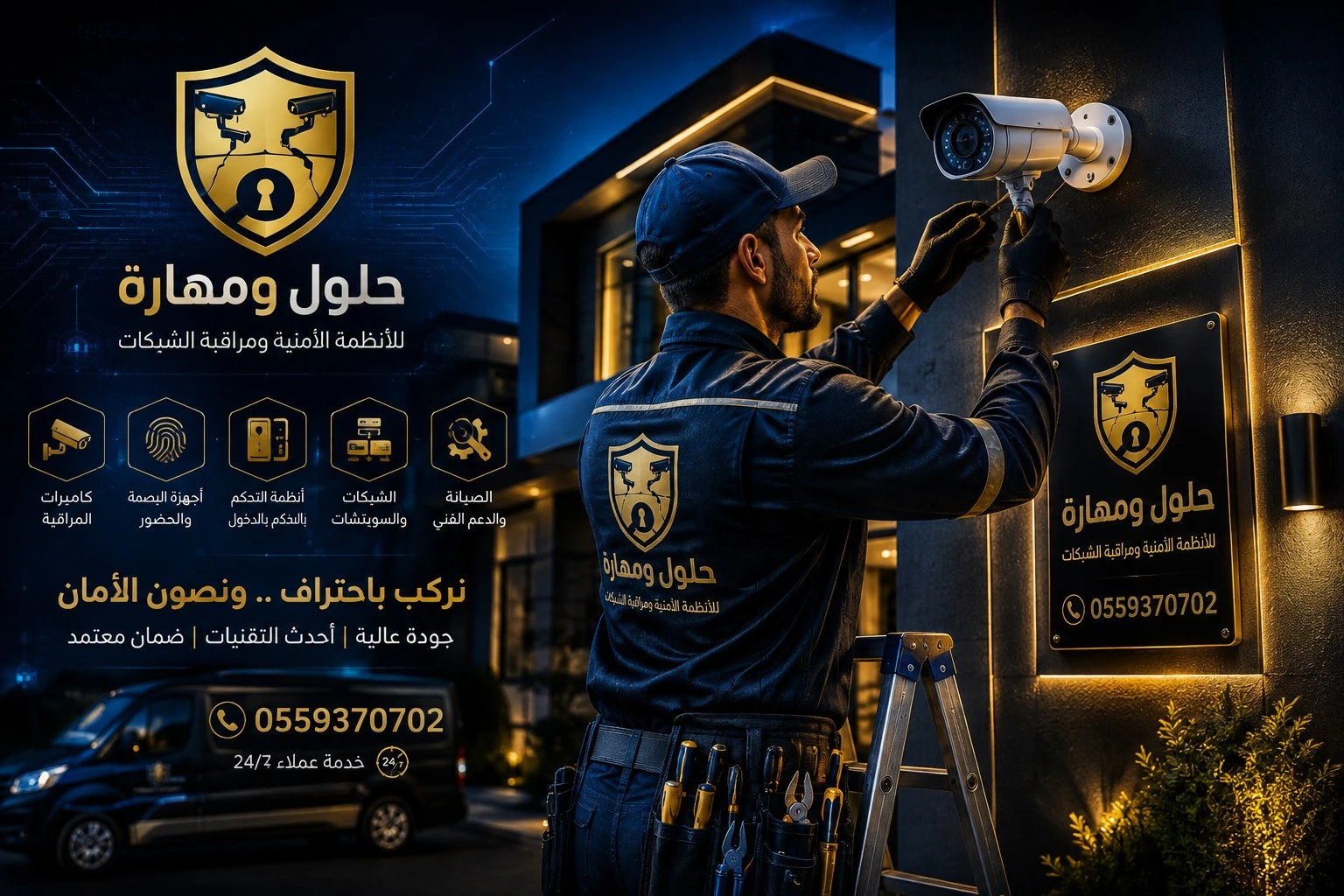 تركيب وصيانة الأنظمة الأمنية في الرياض