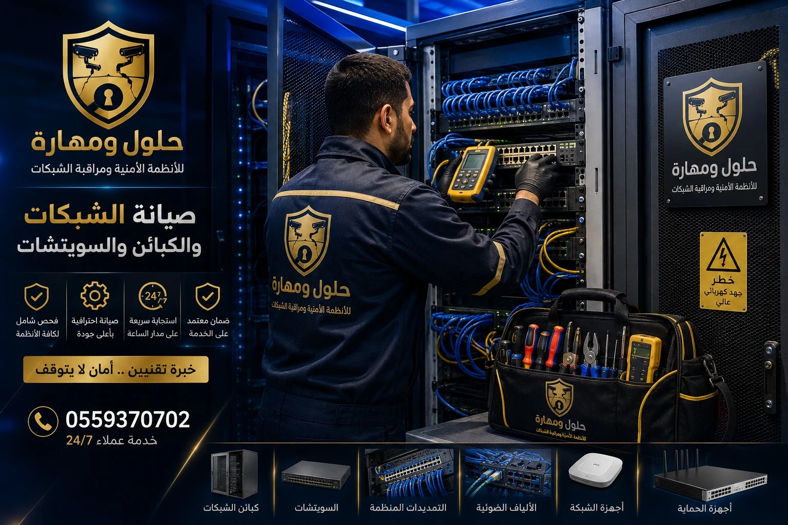 صيانة الشبكات والأنظمة الأمنية في الرياض